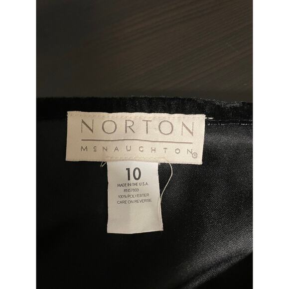 Vintage Norton Mcnaughton Womens Skirt Size 10 Black Floral Mesh Whimsigoth 90s - Picture 7 of 11